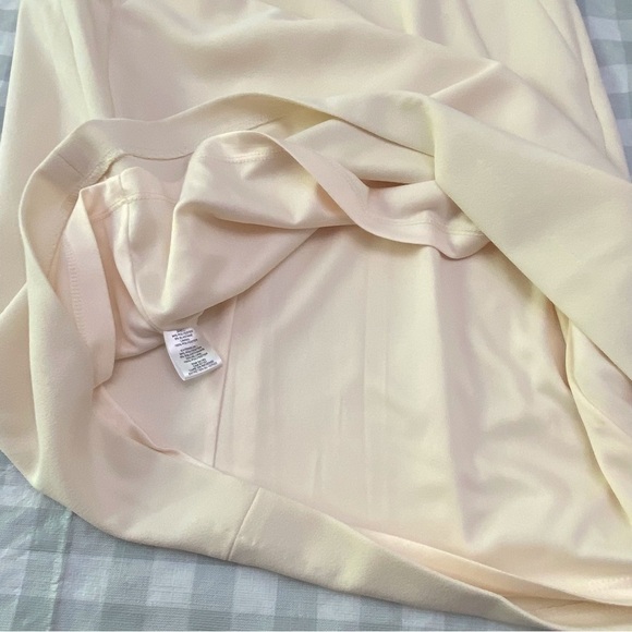 TOMMY Hilfiger dress ecru off white woven short sleeve summer flattering size 10 - Picture 7 of 16